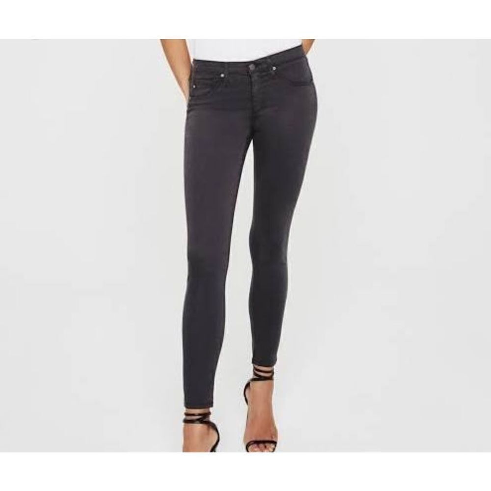 AG Adriano Goldschmied the legging ankle super skinny ankle black jeans sz 26R